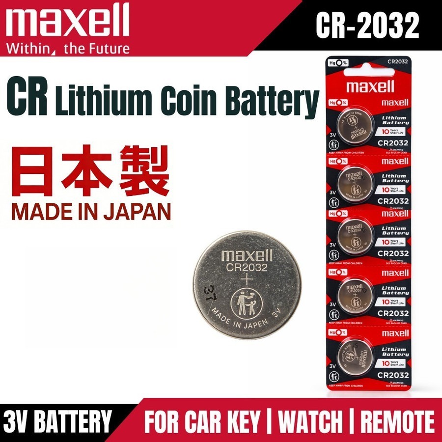 𝗚𝗤 𝗕𝗮𝘁𝘁 𝗠𝗮𝘅𝗲𝗹𝗹 CR2032 ถ่านกระดุม ถ่านนาฬิกา ถ่านรีโมท CR 2016 2025 2032 ของแท้ 100%