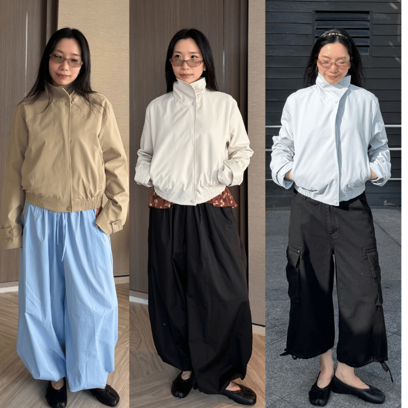 UIUI | FUNNEL PUFFER JACKET เสื้อแจ็คเก็ตคอตั้ง มีซับใน
