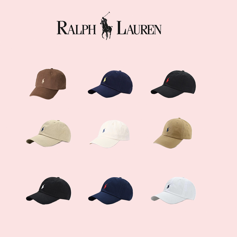 Pony Embroidery Cap/Polo ralph lauren หมวกผ้าฝ้ายระบายอากาศได้ดี