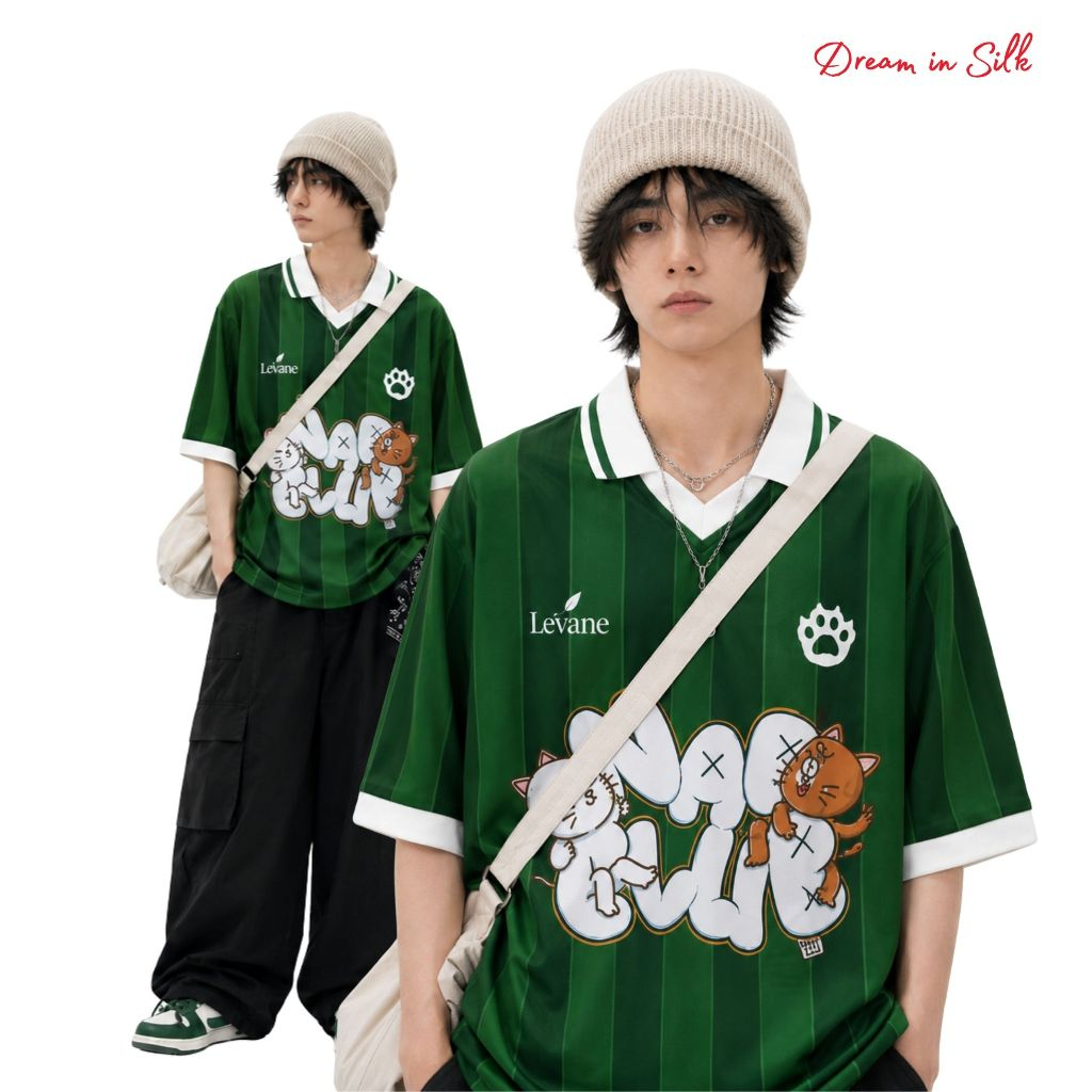 LEVANE Nap Club Collection | Oversized Jersey เสื้อโอเวอร์ไซส์ ผ้านุ่ม ใส่สบาย ลาย Dream In Silk