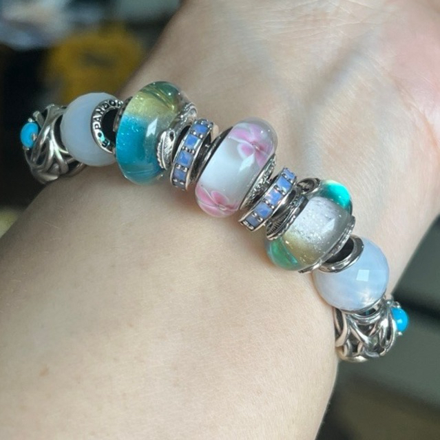 เครื่องประดับเงิน925 พร้อมส่ง สามารถร้อยใส่กำไลแพนได้