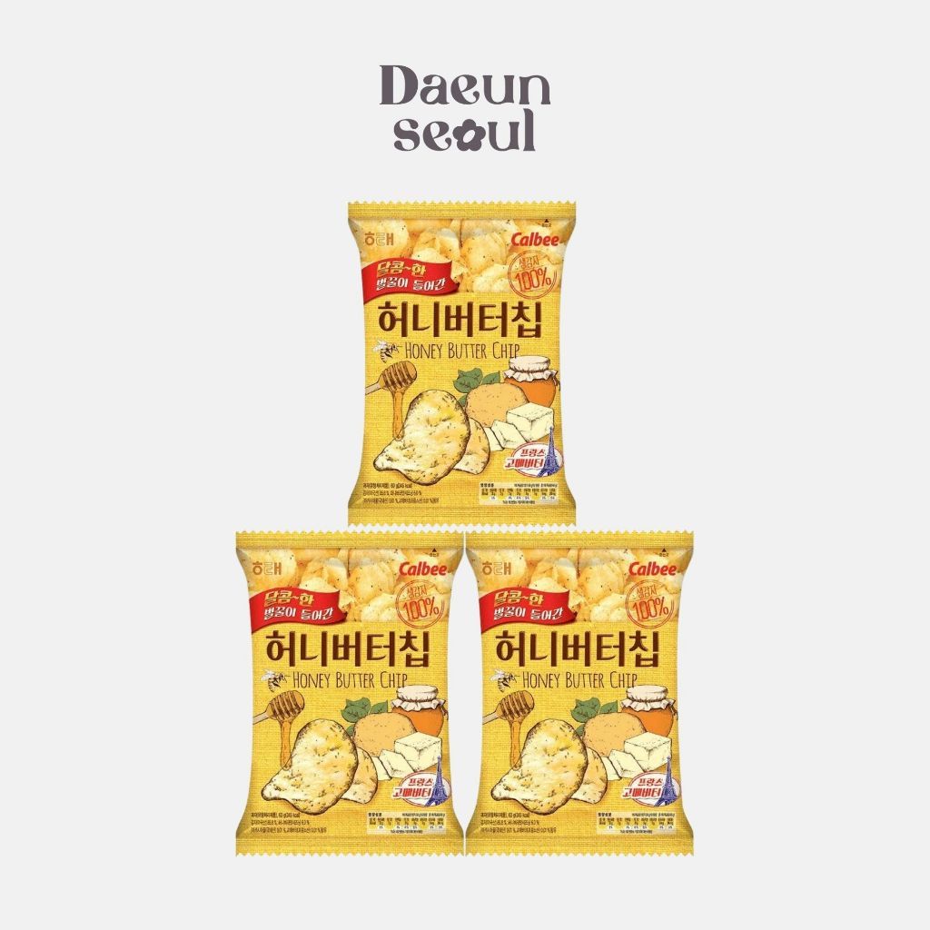 [แพ็ค 3 ห่อ EXP.12.2026] Honey Butter Chip 60g มันฝรั่งทอดกลิ่นน้ำผึ้ง