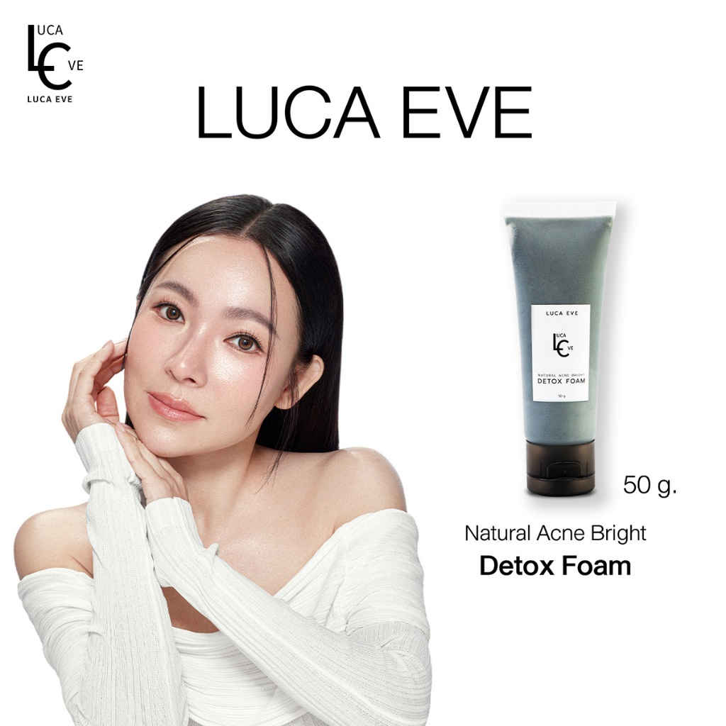 LUCA EVE Natural Acne Bright Detox Foam โฟมล้างหน้า ลูก้าอีฟ เนเชอรัล แอกเน่ ไบรท์ ดีท็อกซ์