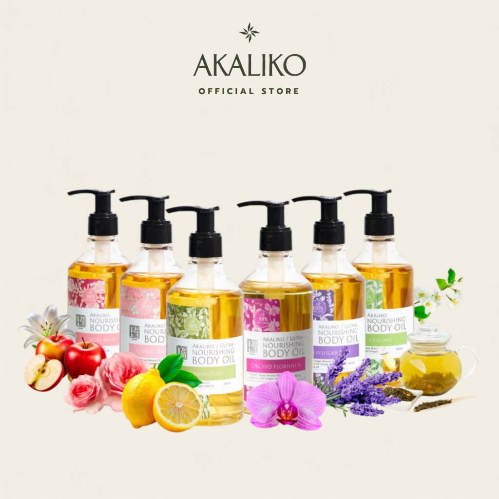 AKALIKO Body Oil อะกาลิโก บอดี้ออยล์ น้ำมันบำรุงผิว ออยล์บำรุงผิว เพิ่มความชุ่มชื้น สำหรับผิวแห้งมาก