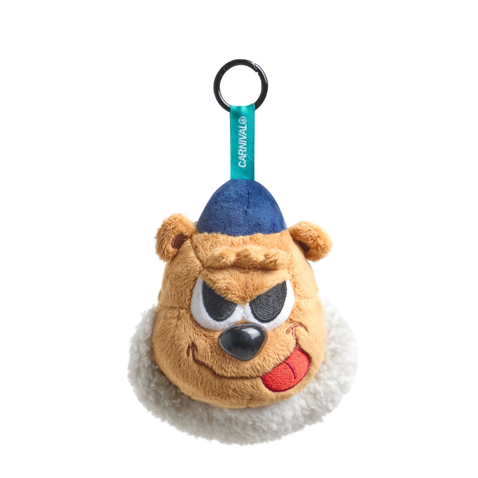 CARNIVAL CNVXNTR26A003BR NUATAIR BERNIE PLUSH KEYCHAIN BROWN