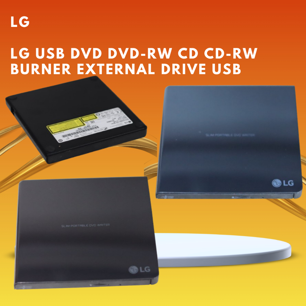 LG USB DVD DVD-RW CD CD-RW Burner External Drive USB