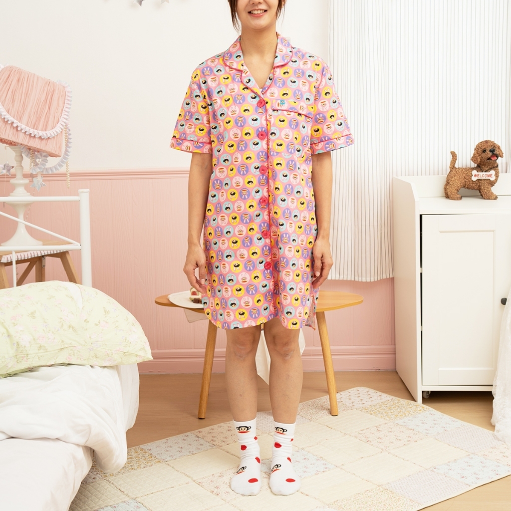 PAUL FRANK เดรสชุดนอน WOMENS SS DRESS SWEET BUNNY