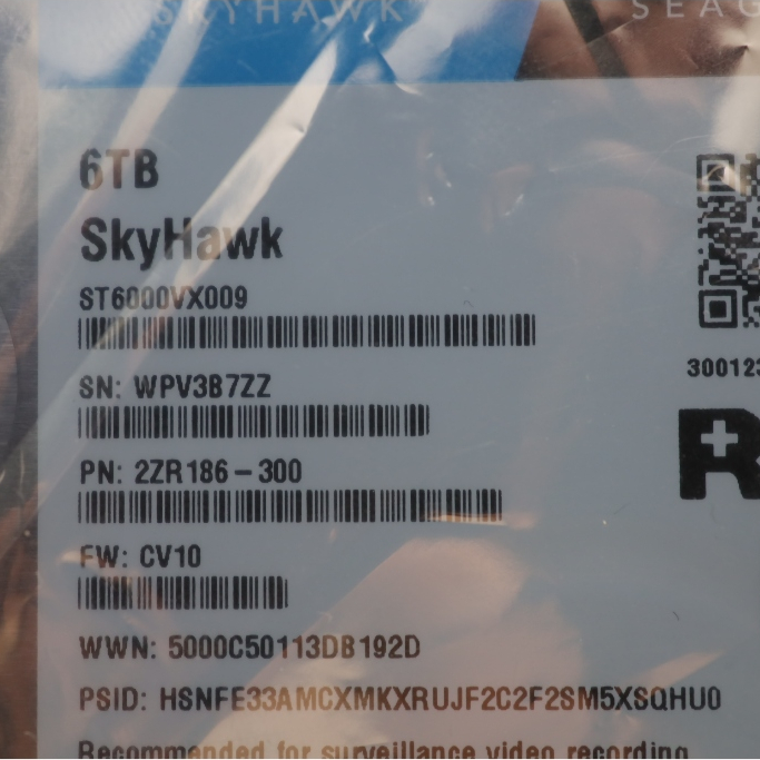 Seagate SkyHawk HDD 6TB ST6000VX009