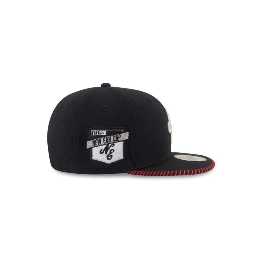 New Era قبعة 59Fifty بخياطة البيسبول — أسود — صورة 4