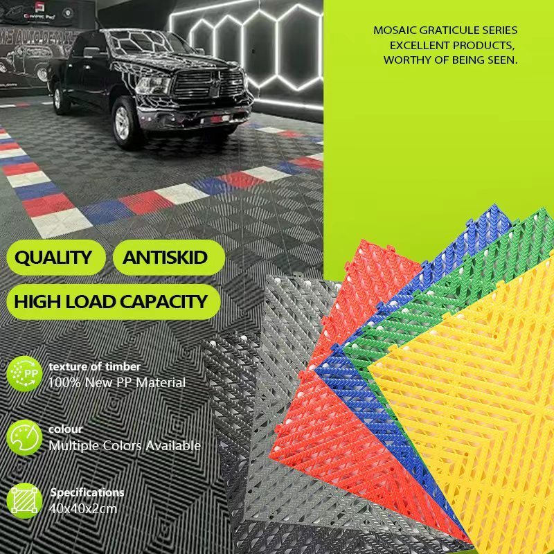 ตะแกรงพื้นล้างรถ สำหรับรถกระบะ SUV รถเก๋ง ขนาด 40x40x2 ซม. รับน้ำหนักสูงสุด 3000 กก. ระบายน้ำดี ป้องกันพื้นเสียหาย