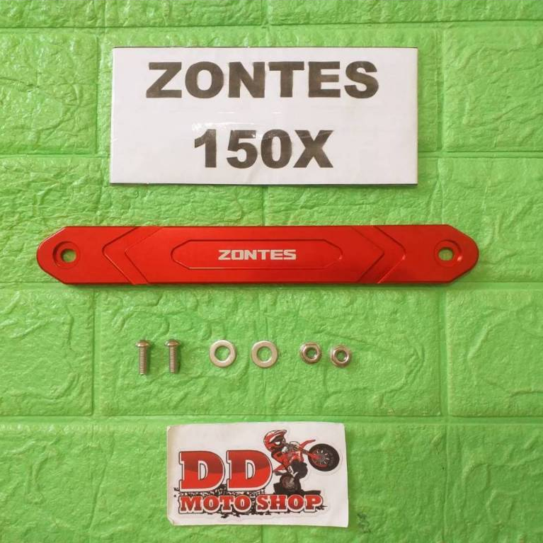 ฝาอลูมิเนียมครอบตกแต่งท่อไอเสีย ZONTES 150X อลูมิเนียมแต่งแถบข้างท่อไอเสีย เพื่อความสวยงาม zontes150