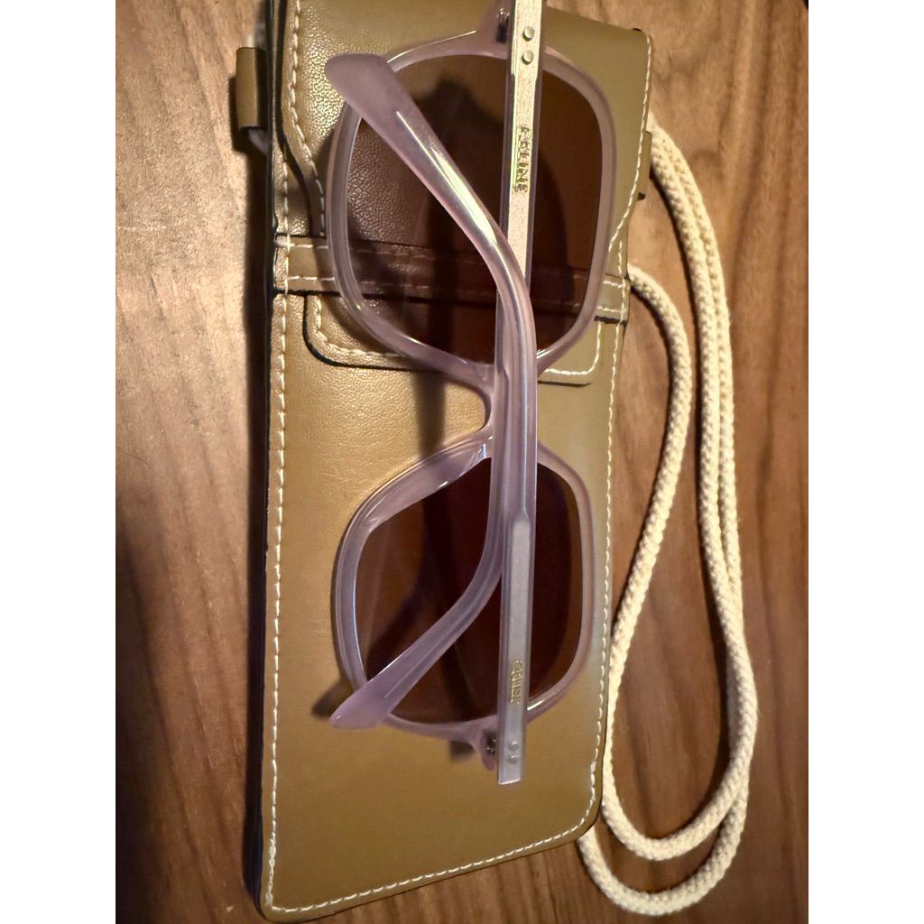 Celine sunglasses oversized limited สีชมพูม่วง #แว่นกันแดดCeline