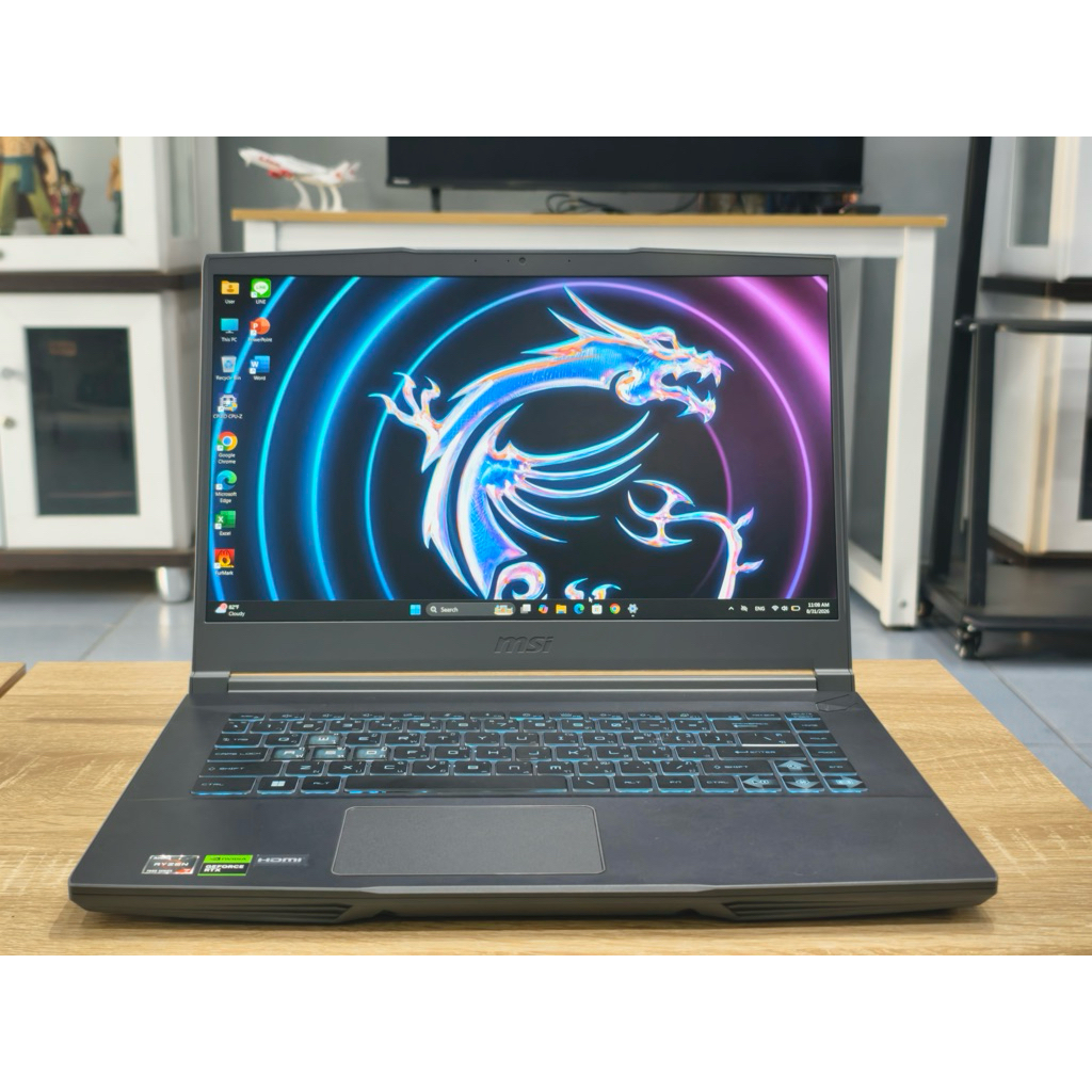 Notebook MSI Thin A15 Ryzen 7 7735HS RTX 4060 Ram16 SSD512