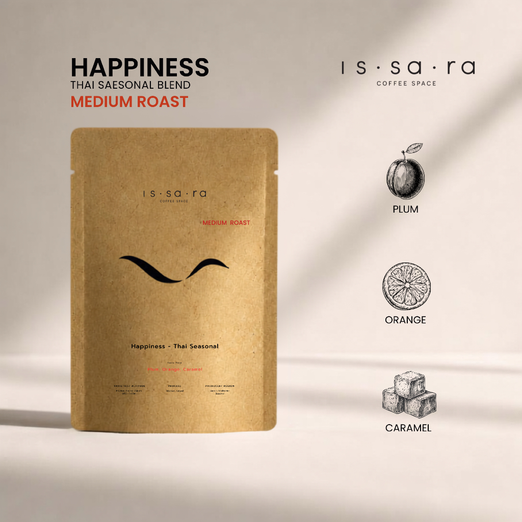 ISSARA Coffee Space เมล็ดกาแฟ Happiness Blend - Thai Seasonal