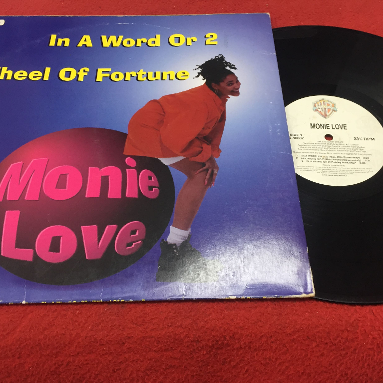 In A Word Or 2 -  Wheel Of Fortune - Monie Love ขนาด 12 นิ้ว LP ร้าน PinHaiMusic B209