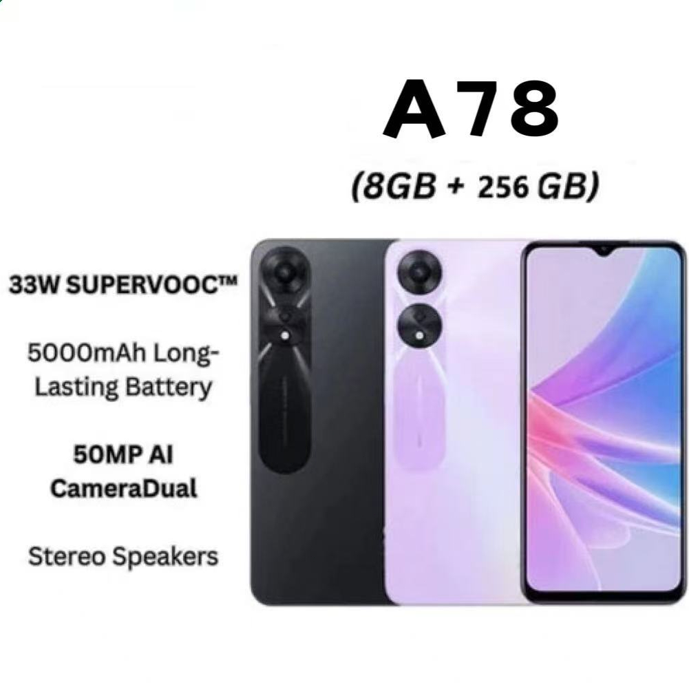 A78 5G (แรม 8 รอม 256 GB.)(ชาร์จเร็ว 10W. )8+256G หน้าจอ 6.5