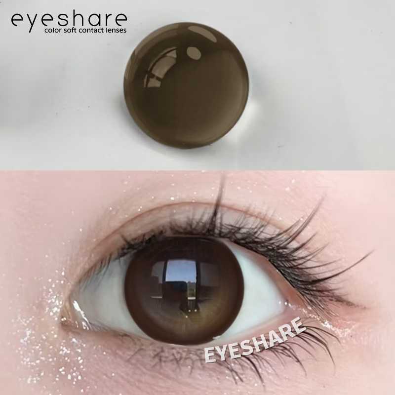 Eyeshare คอนแทคเลนส์สีช็อคโกแลตคู่หนึ่ง DIA14.0-15.0mm น่ารักคอนแทคเลนส์หวานๆ คอนแทคเลนส์แฟชั่น
