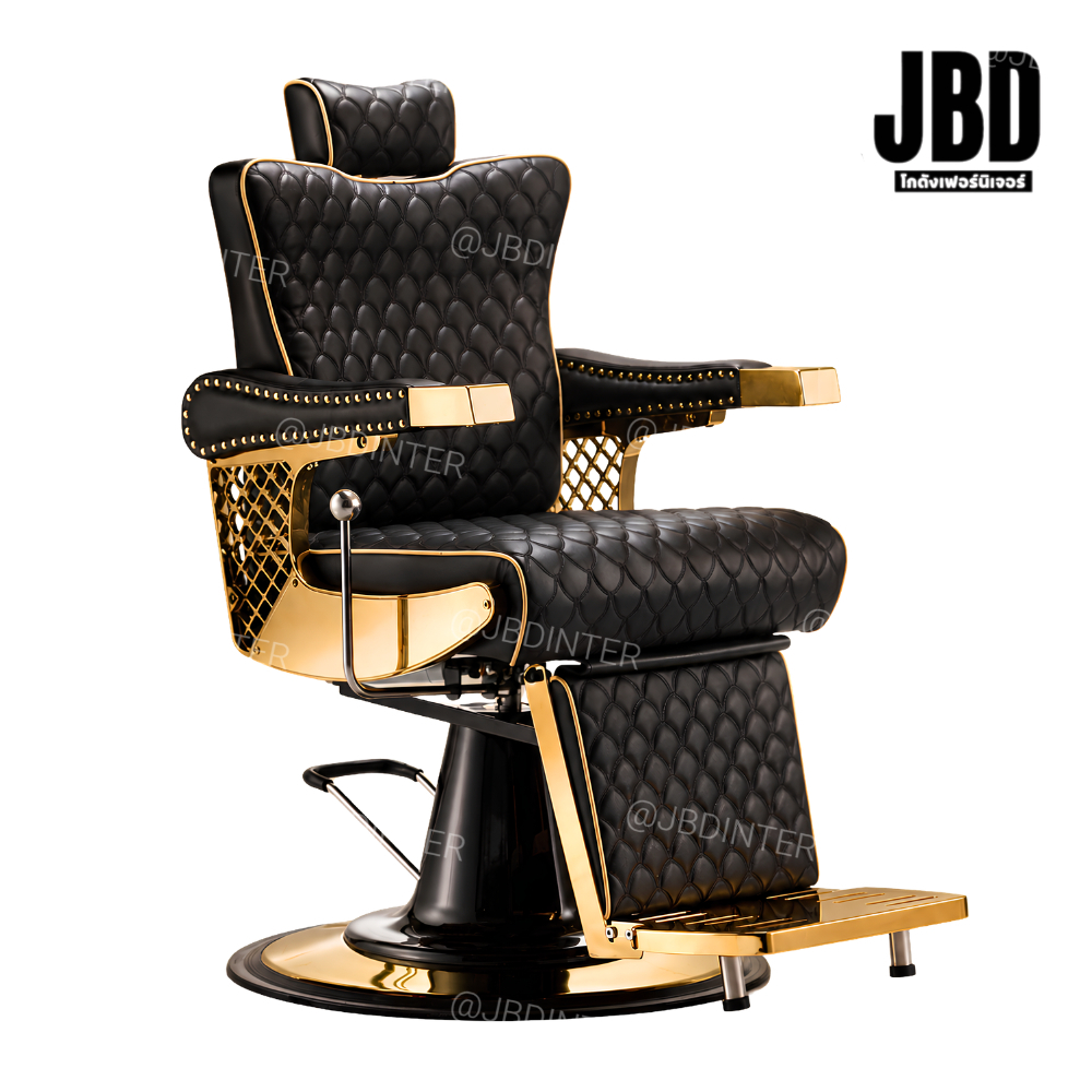 JBD INTER เก้าอี้ตัดผม เก้าอี้บาร์เบอร์ ไฮโดรลิคปรับสูง-ต่ำได้ ปรับเอนนอนได้ รหัสรุ่น:JBD3103