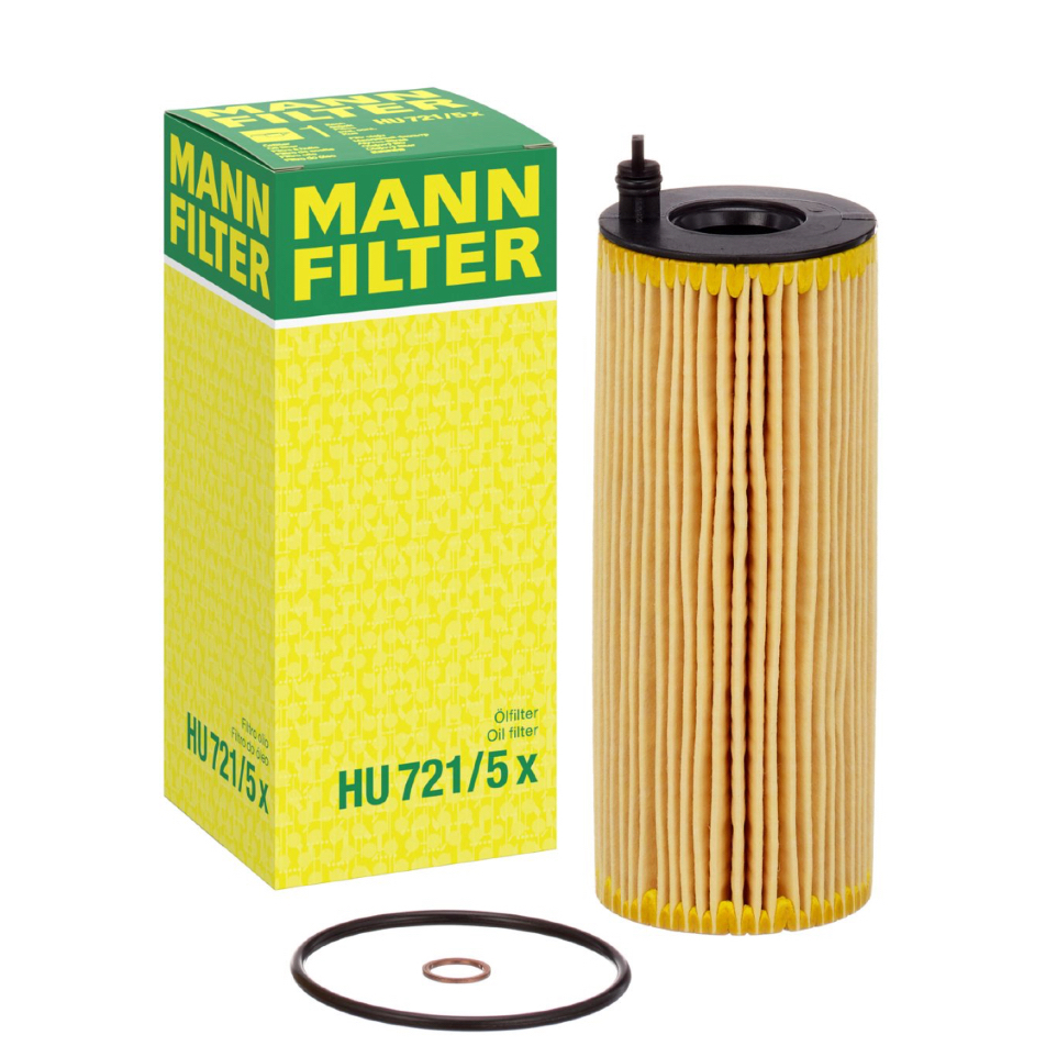 [แท้ 100% / Germany] ไส้กรองน้ำมันเครื่อง MANN FILTER HU721/5X  BMW E90 318D,320D E60 X1 E84 X3 E83