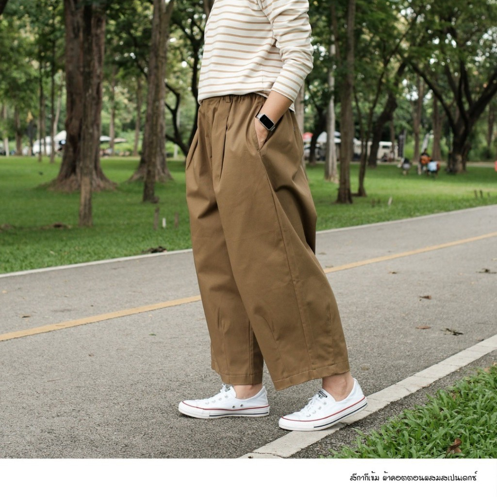 French Vintage Pants กางเกงทรงบอลลูน–แบ็กกี้