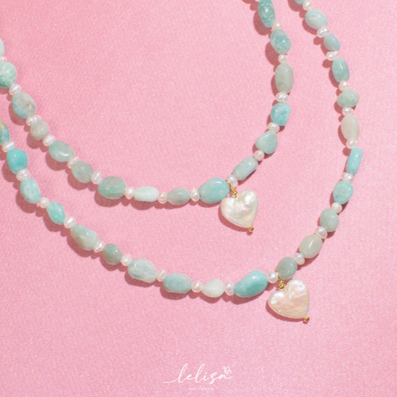 LELISA - Rira Gems - สร้อย/กำไลหิน Amazonite แท้ สุดชิคผลิต ความหมายดี ใส่แมชได้ทุกลุค ไม่เหมือนใคร