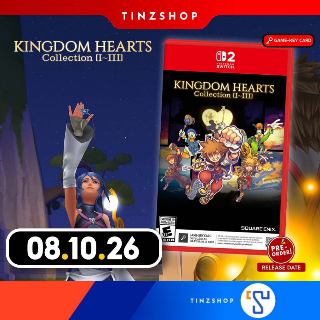 [Pre Order 08.10.26] Switch2 Game KINGDOM HEARTS Collection [I–III] / Zone Asia / Game Key Card