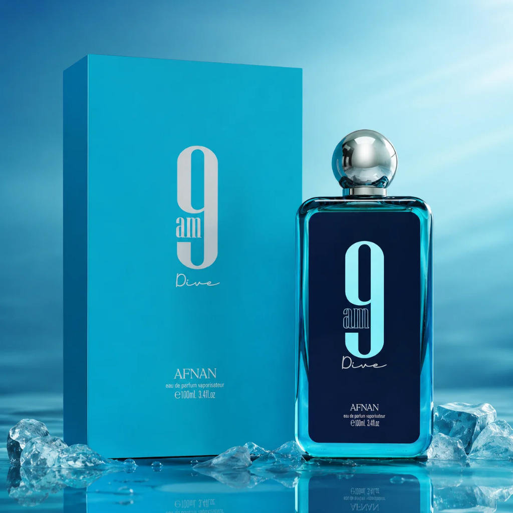 Afnan 9PM Dive EDP 100ml น้ำหอมผู้ชาย Fresh Aquatic Citrus Aromatic Scent กลิ่นสดชื่น สะอาด หอมละมุน