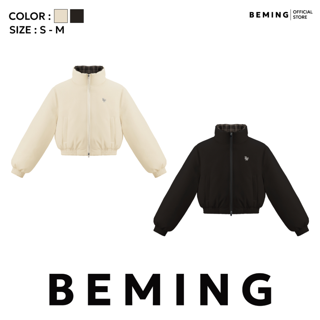 Bemingtop1283(S-M) - Lolle Jacket – แจ็กเก็ตเนื้อผ้าเบานุ่มใส่สบายดีไซน์คอสูง