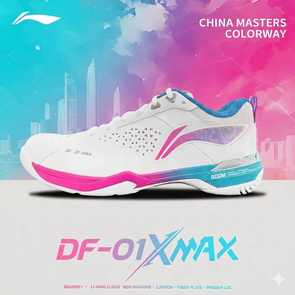 LI-NING รองเท้าแบดมินตัน DF-01 MAX CHINA MASTER EDITION (AYAU005-4) BADMINTON SHOES