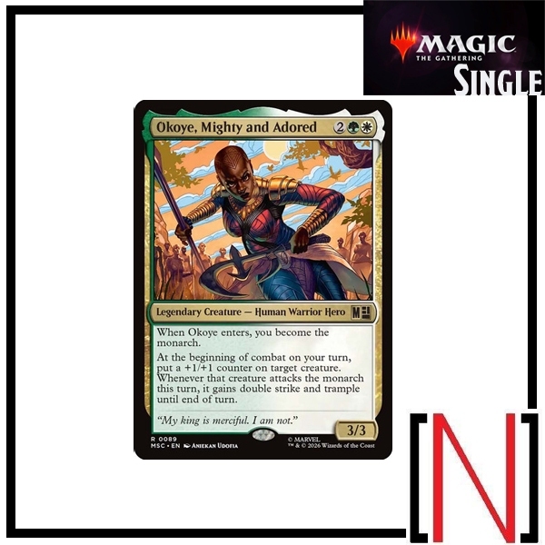 [MTG][Single][MSC] Okoye, Mighty and Adored ระดับ Rare [ภาษาอังกฤษ]