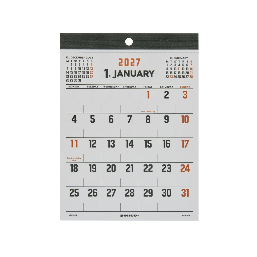penco تقويم حائط 2027 ‏A5 / A4 — صورة 4
