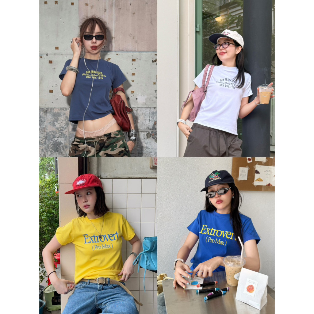 Lazy - cc - Stuff tees - เสื้อยืดสกรีนลายฟ้อน(ส่งด่วน)