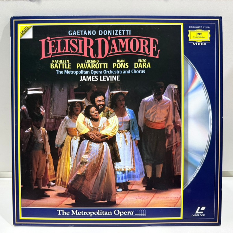 2LD แอลดี แผ่นเลเซอร์ดิสก์  Gaetano Donizetti - Kathleen Battle, Luciano Pavarotti, Juan ...    (J1D