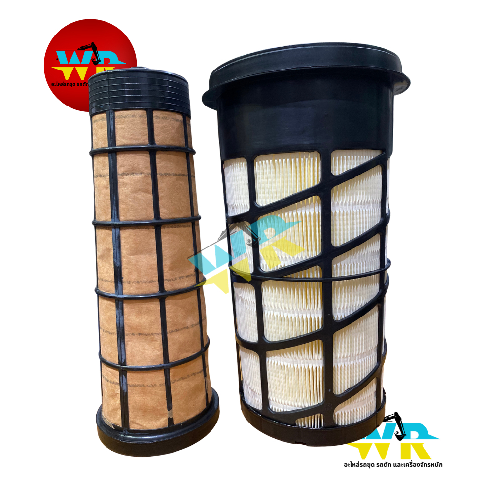 P61-1189/P61-1190 กรองอากาศ SK130-8,SK135-6,8, SK140-8 (HM)