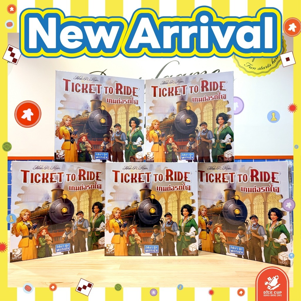 [ของแท้] Ticket to Ride USA เกมต่อรถไฟ (Refresh) ภาษาไทย [TH] Board Game (WDG) บอร์ดเกม THAI/ไทย