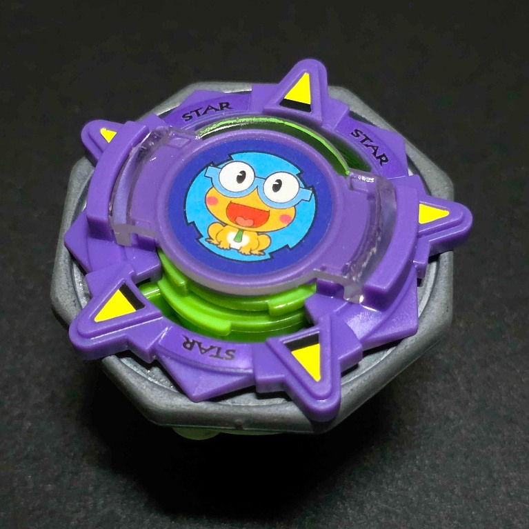 (เรซิ่น) กบ ม่วง ลูกข่าง 3D Print