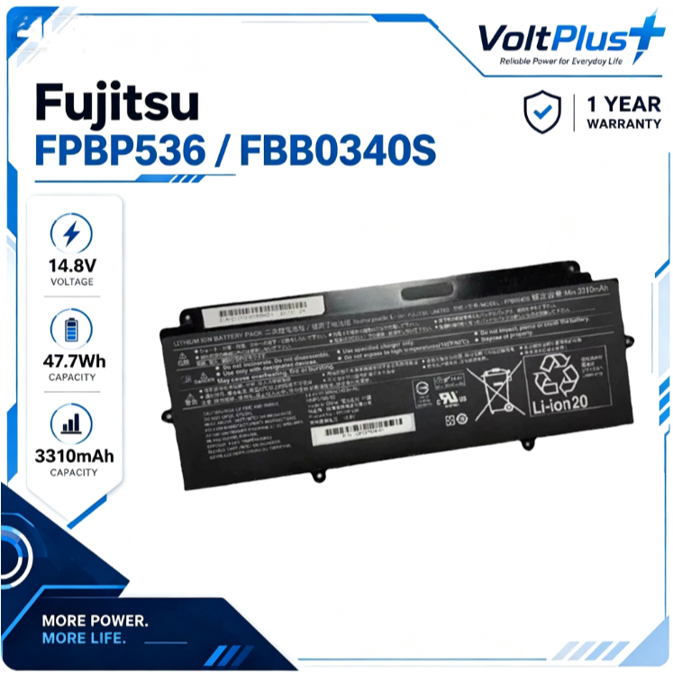 แบตเตอรี่ FPCBP536 FPB0340S สำหรับ Fujitsu LifeBook U937 U938 U939 U939X
