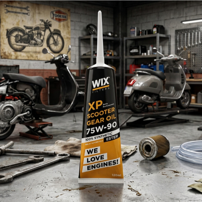 WIX XP SCOOTER GEAR oil 75W90 120 ml 100% Synthetic ESTER น้ำมันเฟืองท้าย สังเคราะห์แท้ 75W-90 เกียร