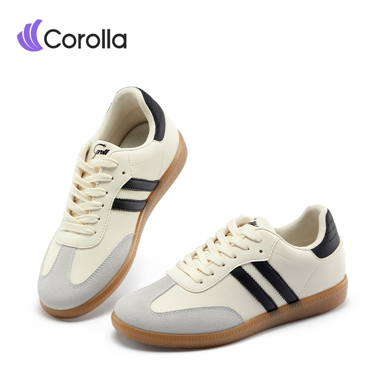 【รองเท้าคู่รัก】Corolla Ace Shoes รองเท้าผ้าใบลำลองส้นแบน สำหรับผู้ชาย และผู้หญิง ระบายอากาศดี ทนทาน 