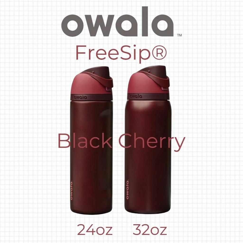Owala FreeSip 12/20/24oz/32oz Black Cherry