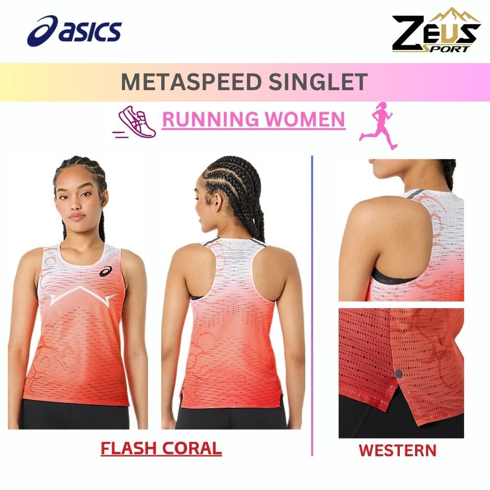 ASICS เสื้อผ้ากีฬาผู้หญิง META & ACTIBREEZE SHORT SLEEVE TOP แห้งไว สบาย น้ำหนักเบา เหมาะสำหรับวิ่ง 