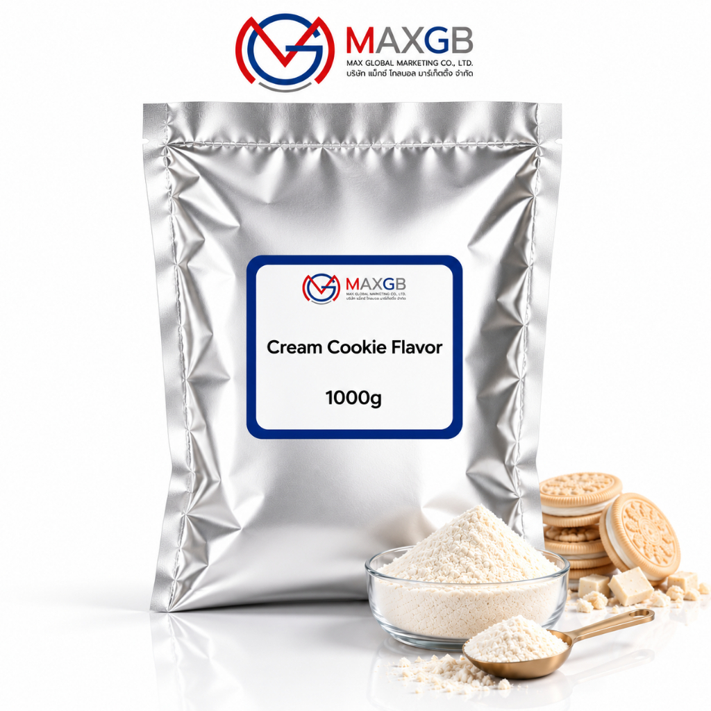 Cream Cookie Flavor กลิ่นครีมคุกกี้ ชนิดผง กลิ่นสำหรับผสมอาหารชนิดผง (ปริมาณ 1 กิโลกรัม/ถุง)
