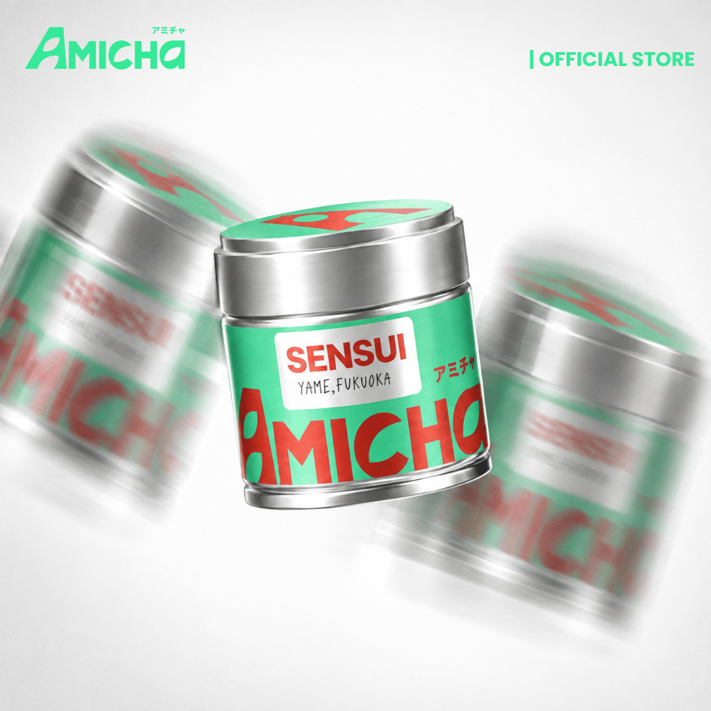[AMICHA] - Sensui (เซนซุย) ผงมัทฉะ 100% จากเมืองยาเมะ, ฟุกุโอกะ ประเทศญี่ปุ่น | Ceremonial grade