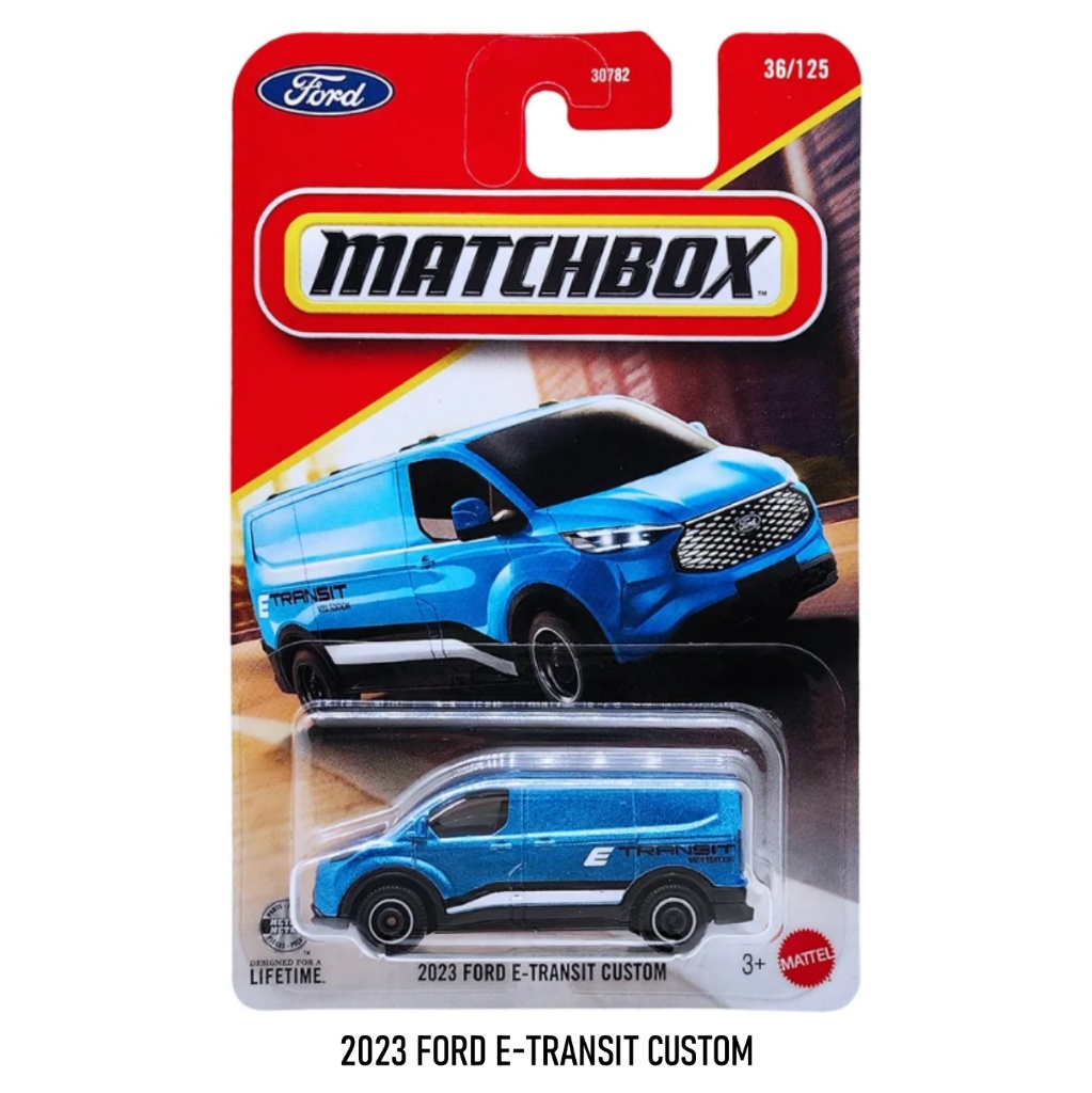 MATCHBOX : รุ่น FORD E-TRANSIT CUSTOM โมเดลรถเหล็ก ของเล่น ของสะสม ลิขสิทธิ์แท้ (ในร้านมีให้เลือกมากกว่า500แบบ) MB2A5