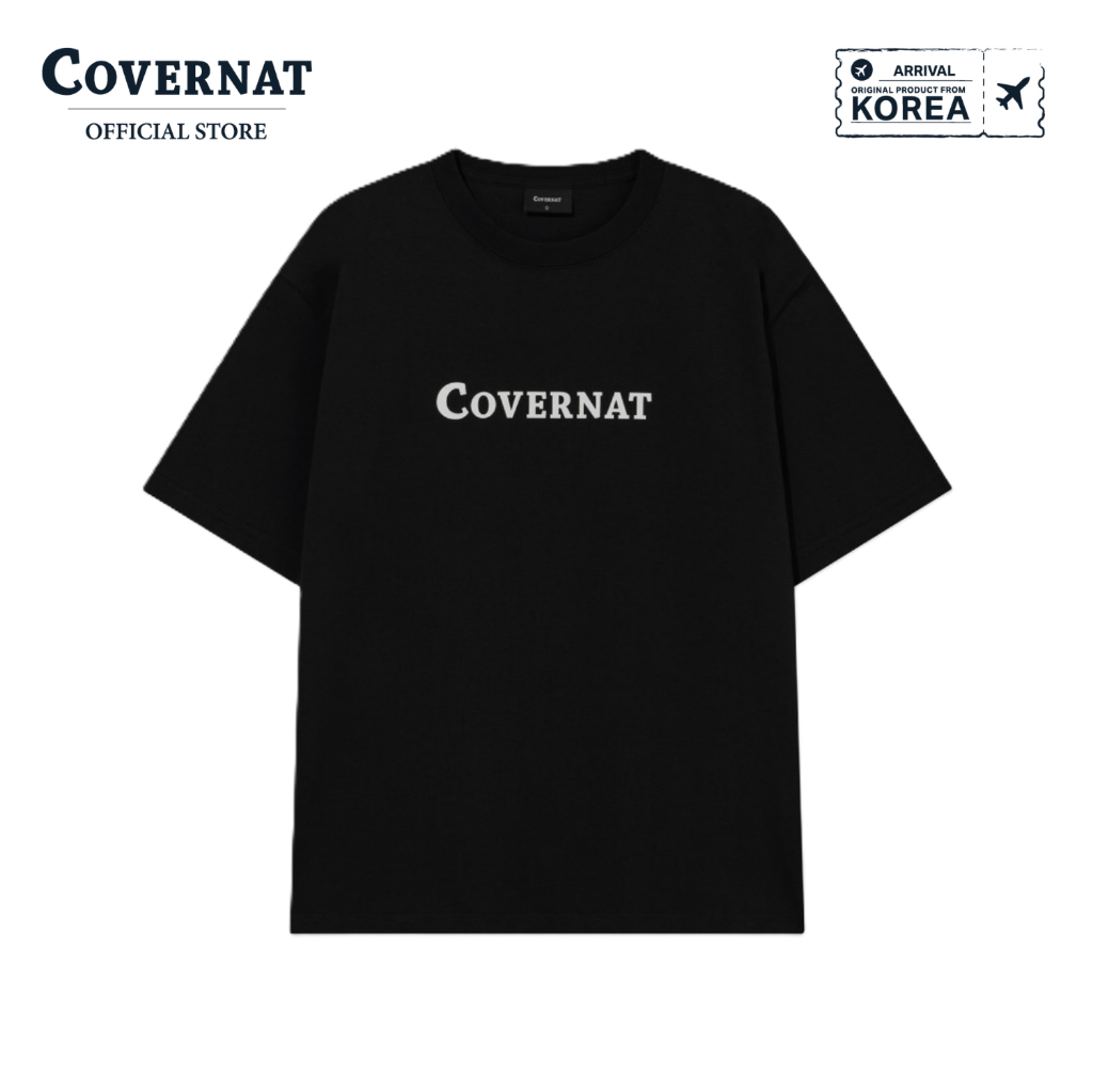 COVERNAT เสื้อยืด รุ่น Center Logo T-Shirt Black (70103SCLSSU_S6BKXX)