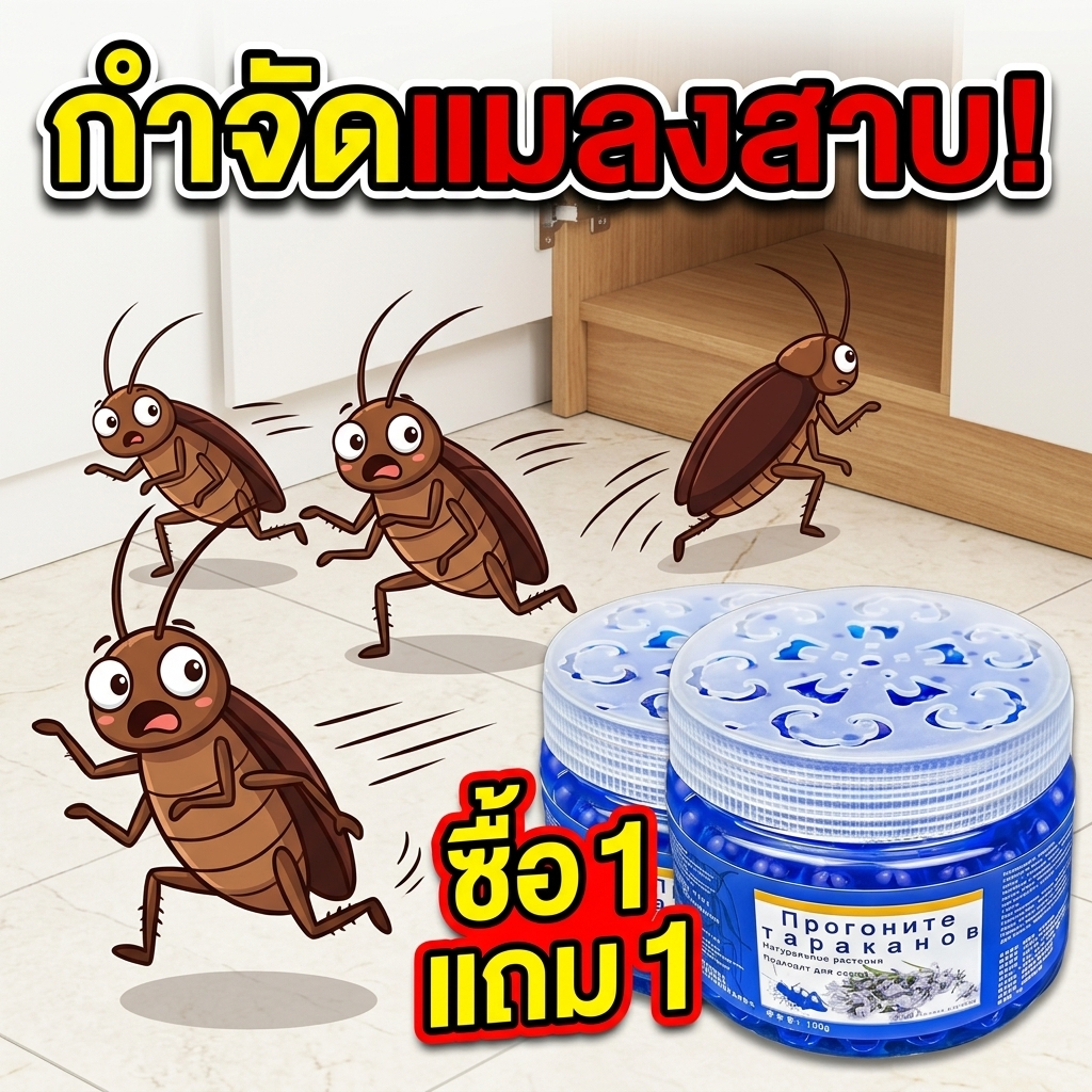 🪳แมลงสาบหายทั้งบ้าน🪳 SKy เจลกำจัดแมลงสาบ ยาฆ่าแมลงสาบ เห็นผลไว ใช้งานง่าย ตายต่อเนื่อง ไม่กลับมา ซื้อ 1 แถม 1 คุ้มกว่า