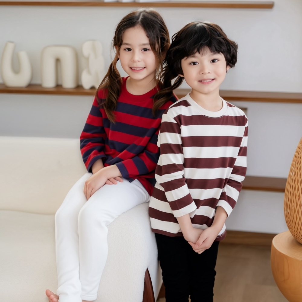 Unifriend تيشيرت أطفال مقلّم (4 ألوان) — صورة 3