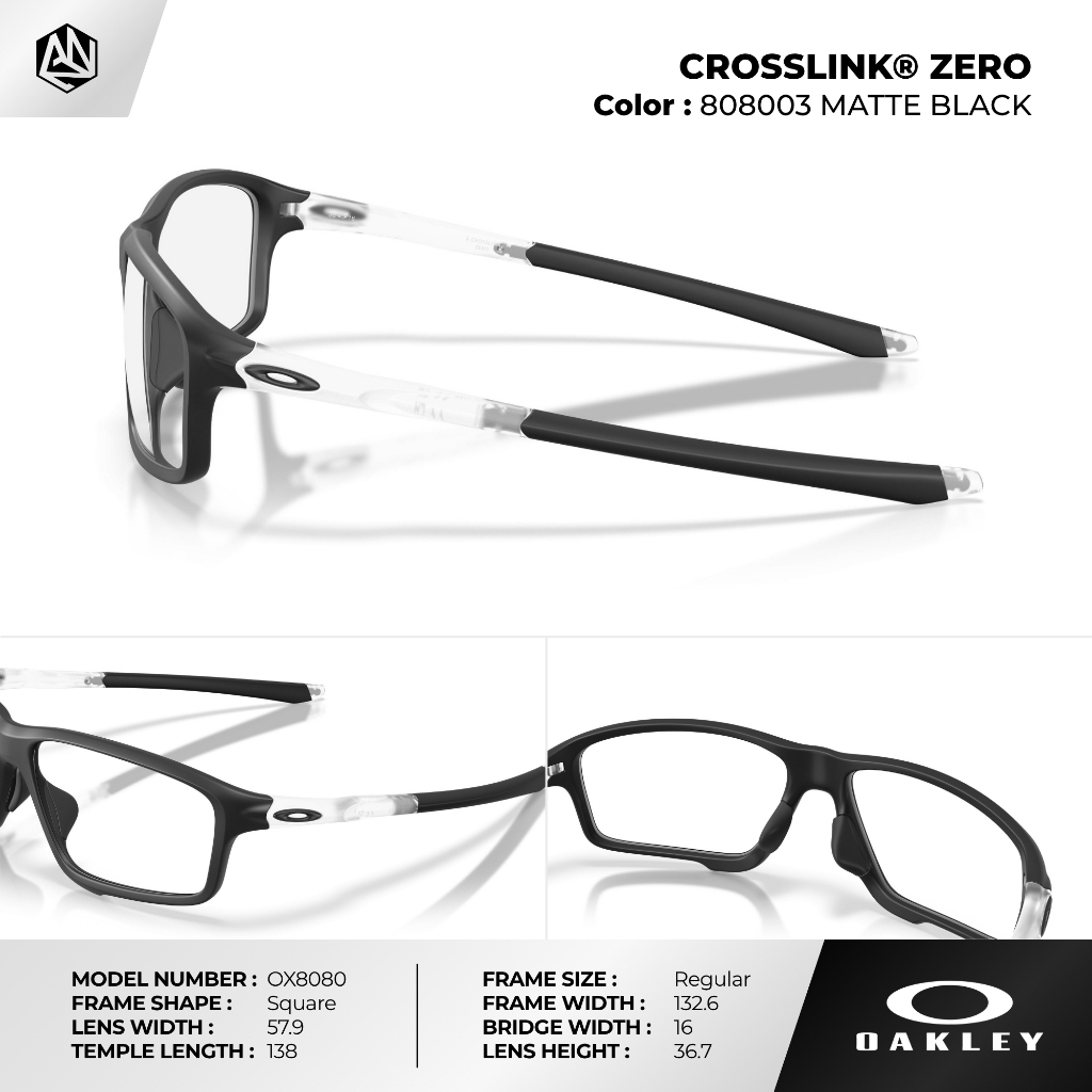 ANZ STUDIO إطار نظارة OAKLEY CROSSLINK ZERO ‏OX8080 خفيف جداً — صورة 4