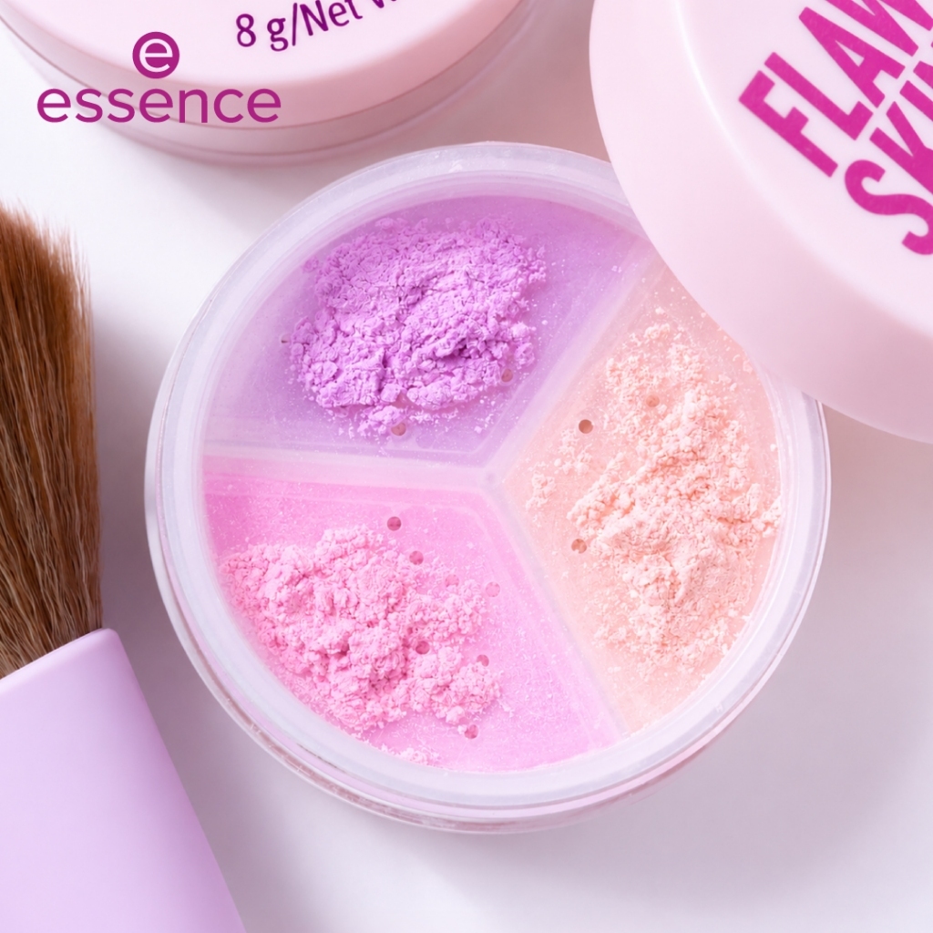 essence بودرة تثبيت سائبة Flawless Skin بثلاث درجات — صورة 3