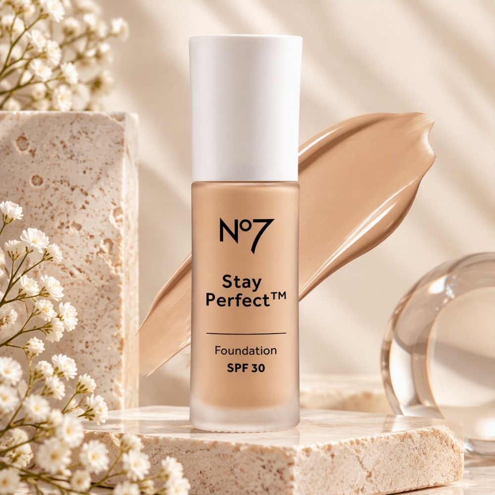 No7 كريم أساس Stay Perfect ‏SPF30 — عاجي دافئ 30 مل — صورة 2